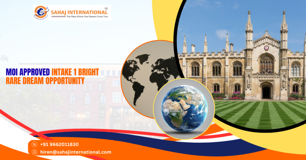 MOI Approved Intake 1 Bright Rare Dream Opportunity