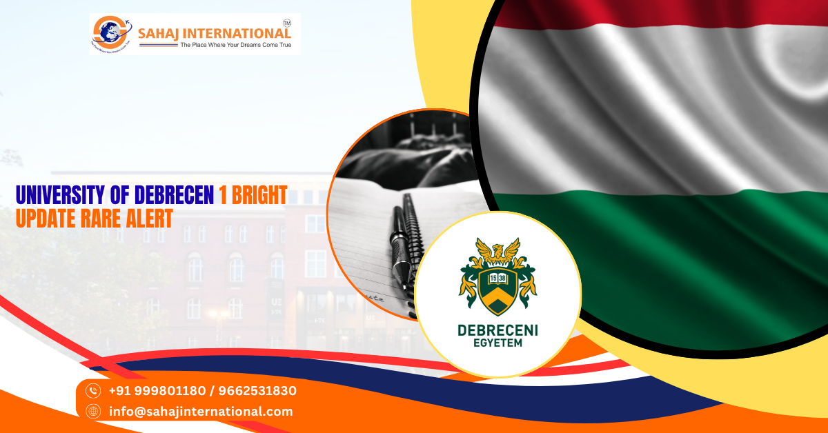 Bright Future at Debrecen University - Sahaj International