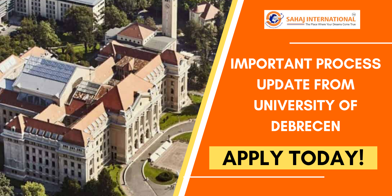 Important Process Update from University of Debrecen