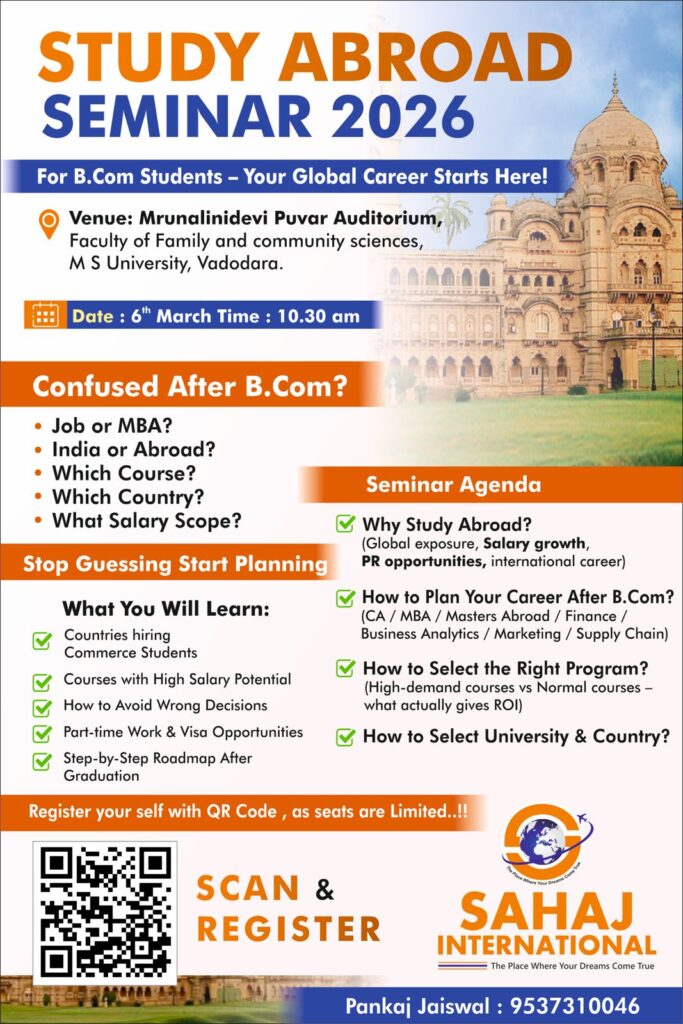 Study Abroad event in Vadodara 2026